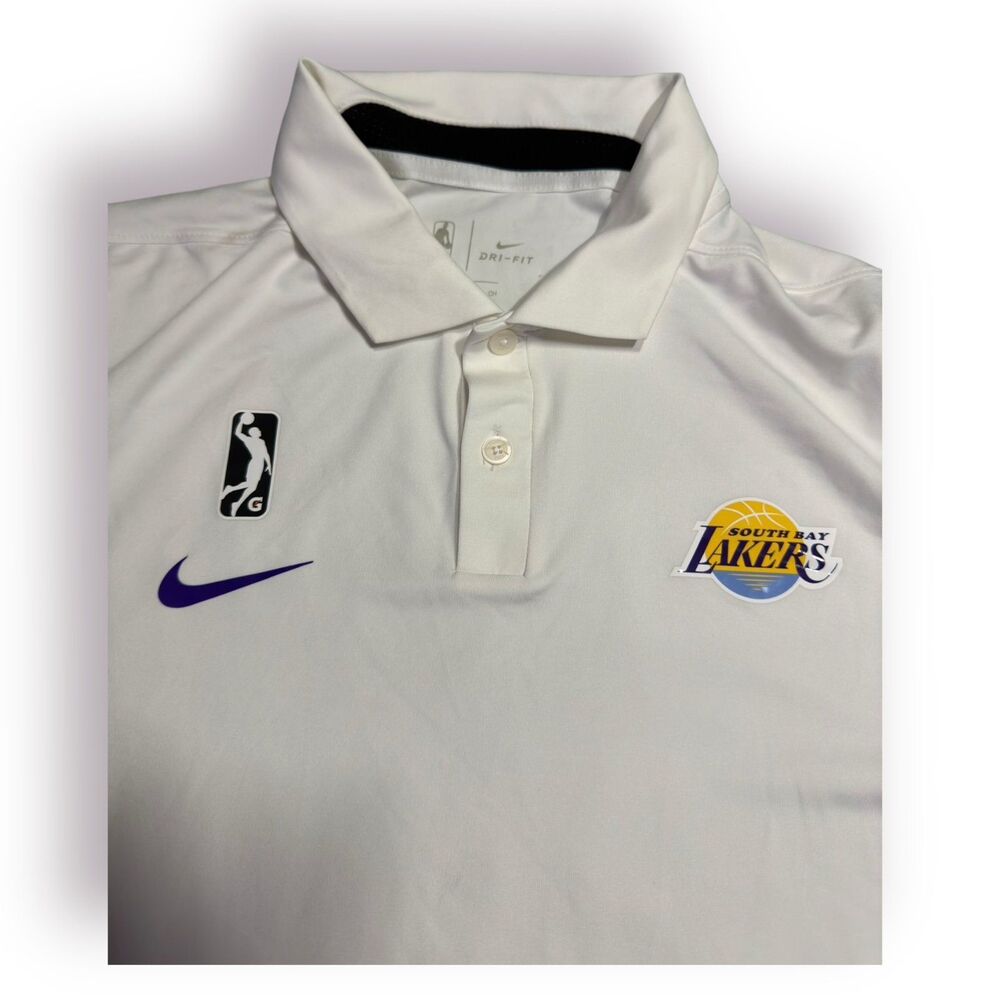 Nike‎ Men’s Dri-Fit Lakers NBA Polo Size Small Activewear South Bay Lakers - Picture 3 of 8